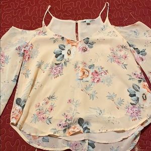 Cute Open Shoulder Blouse